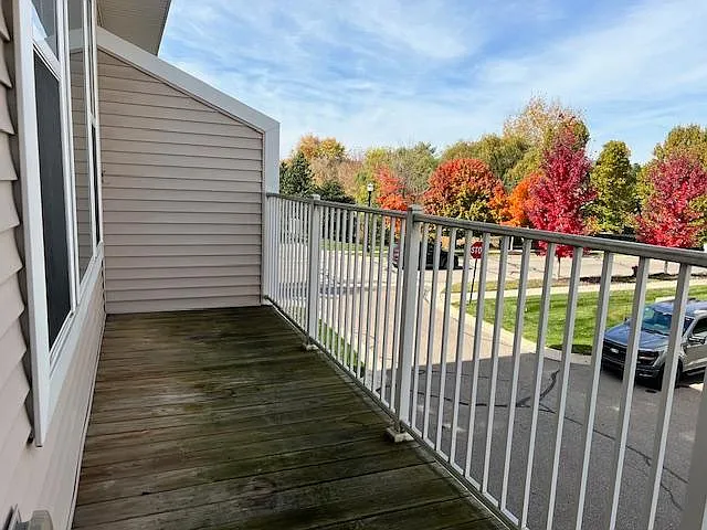 northern facing back deck