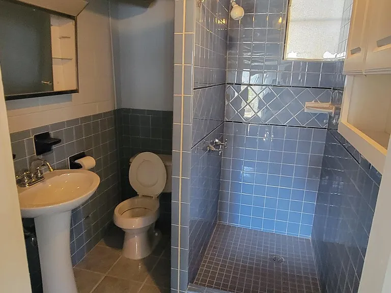 Full Bath in Bsmt. New toliet hardware,