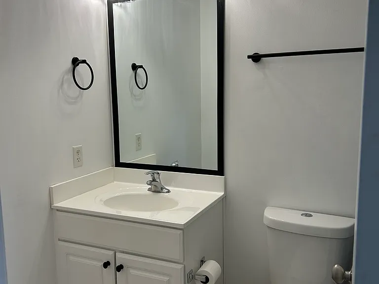 private bathroom with new fixtures