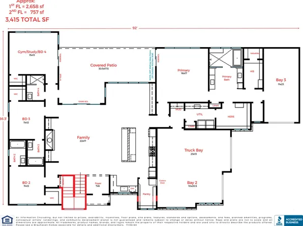 Hillside 3415 Plan, Canyons at Scenic Loop - Build on Your Lot
