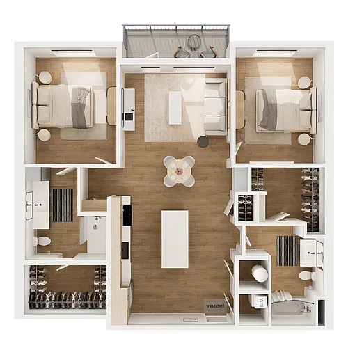 Floor plan B1B
