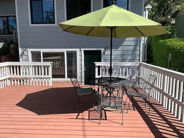 Spacious deck for tenant use.