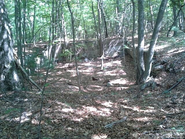 Old foundation on property 