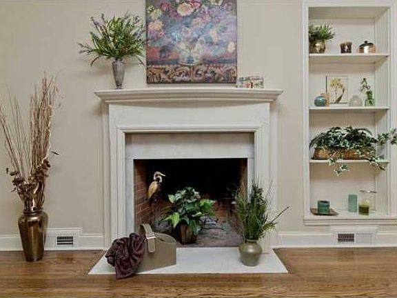 fireplace and built-ins