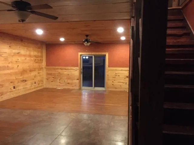 family room / stairs
