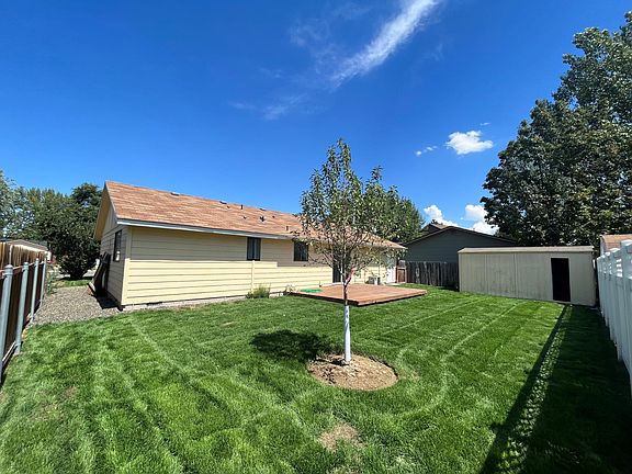 Backyard toward side yard