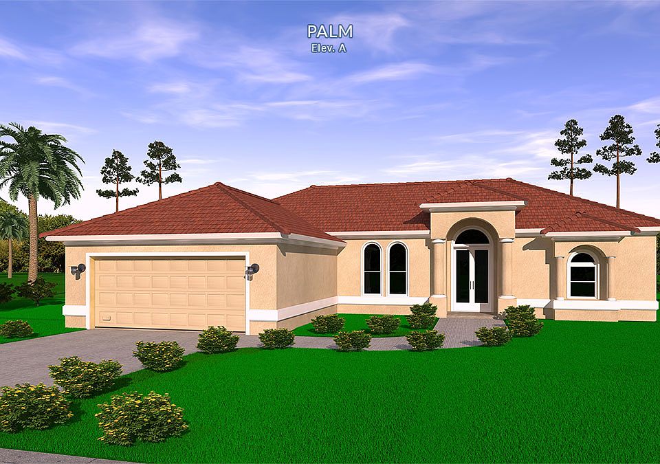 Florida Green Construction. Palm. Elev. A