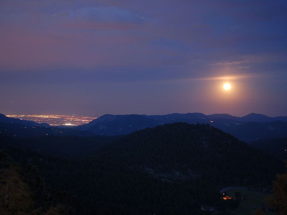 Views of Denver City lights