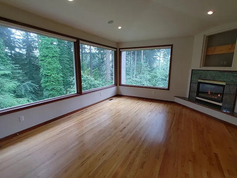 Upstairs family room off kitchen