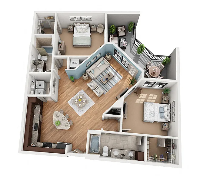 Floor plan B6