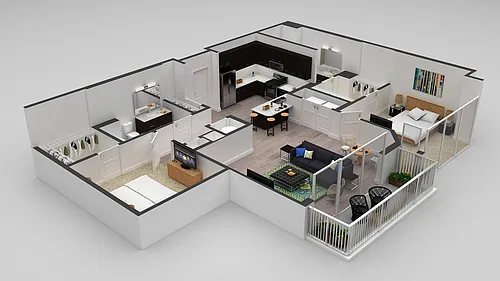 Floor plan 2-3H