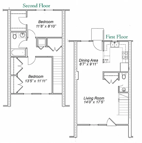 Floor plan 2 Bedroom