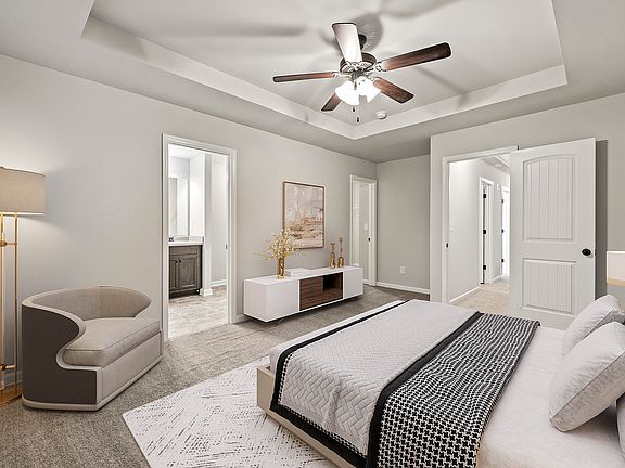 Primary bedroom (staged)