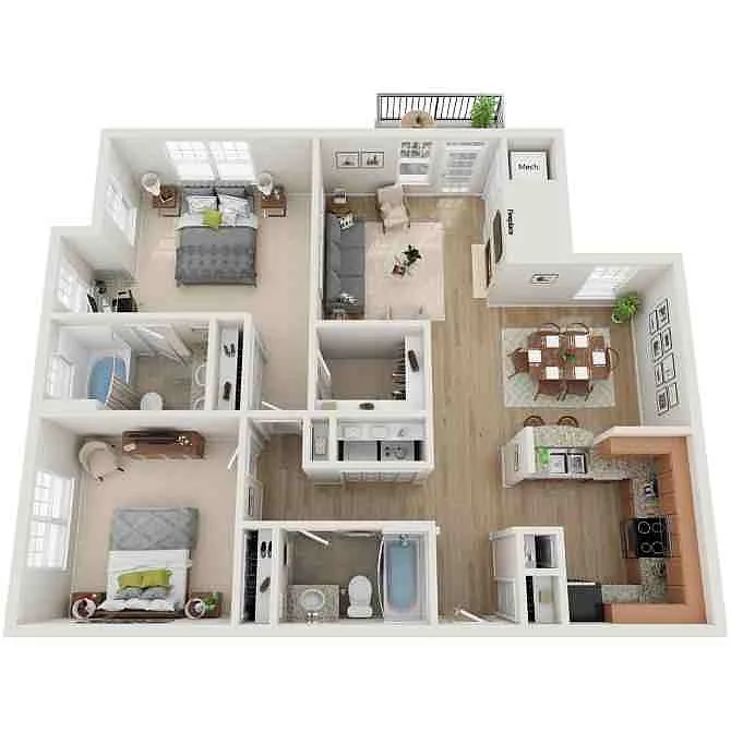 Floor plan Bedford