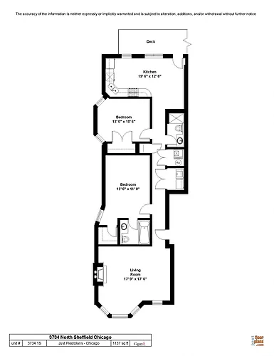 Floor plan Two Bedroom