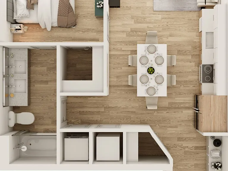 1 BR 1 Bath 1 BR 1 Bath