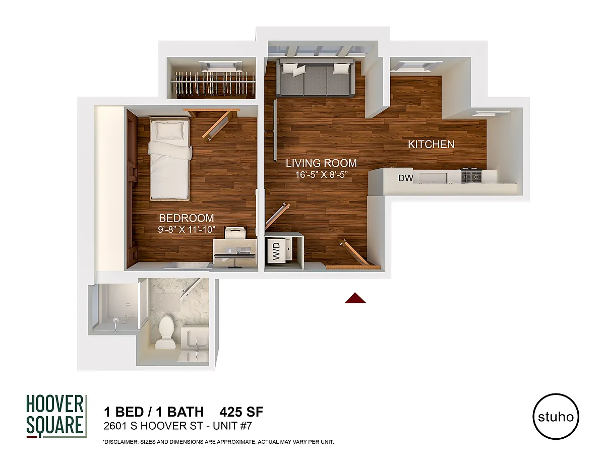 Floor plan One Bedroom