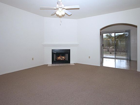 Tile is being installed in the living room