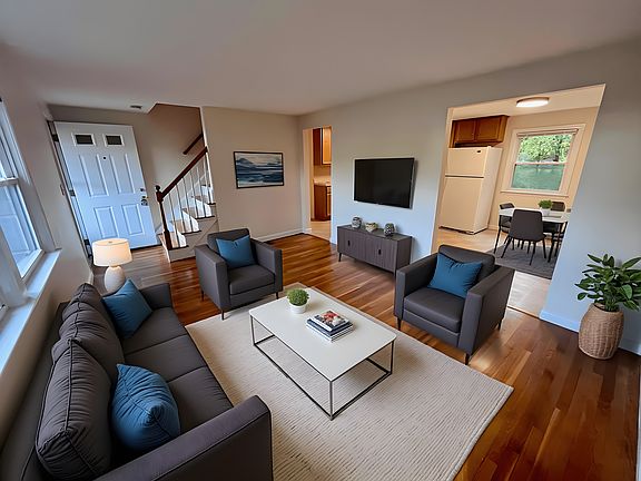 Spacious Living Room. Kitchen will be fully renovated.