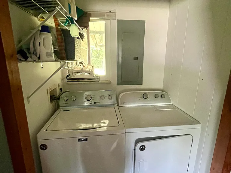 Maytag topload washing machine new in June 2020; Whirlpool electric dryer new in June 2020