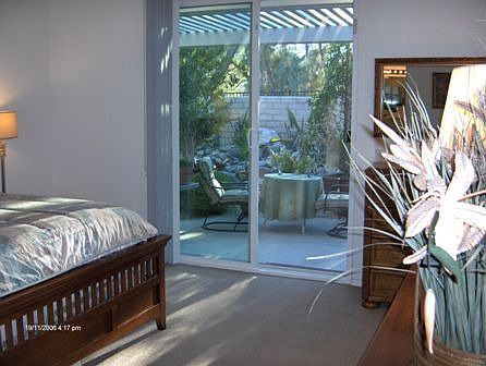 Master bedroom suite slider w/ view of 3 waterfalls