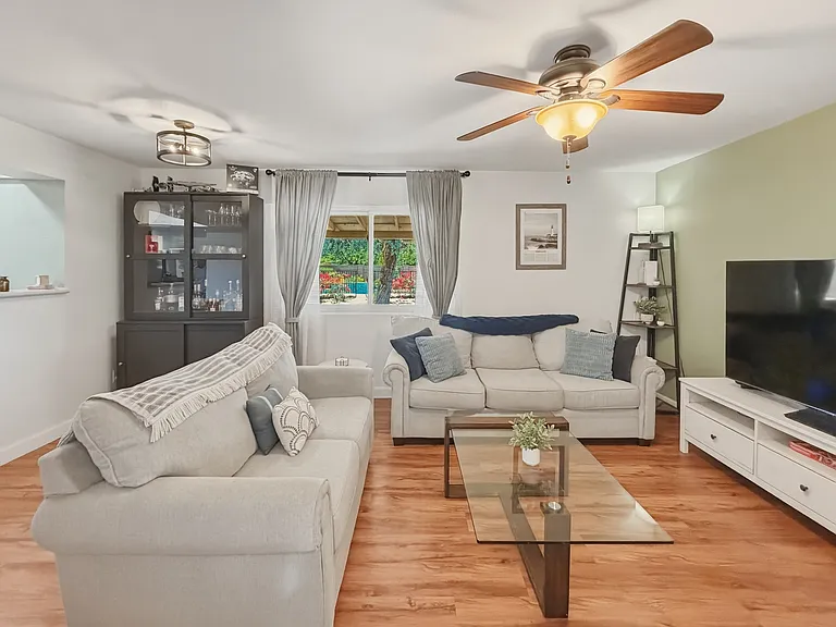 Living room from the carport door