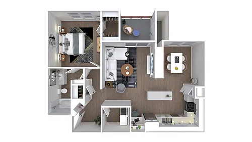 Floor plan 1X1-900