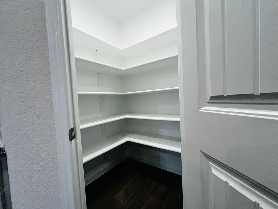 Spacious pantry.