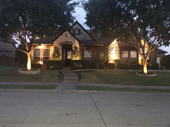 Front view at night