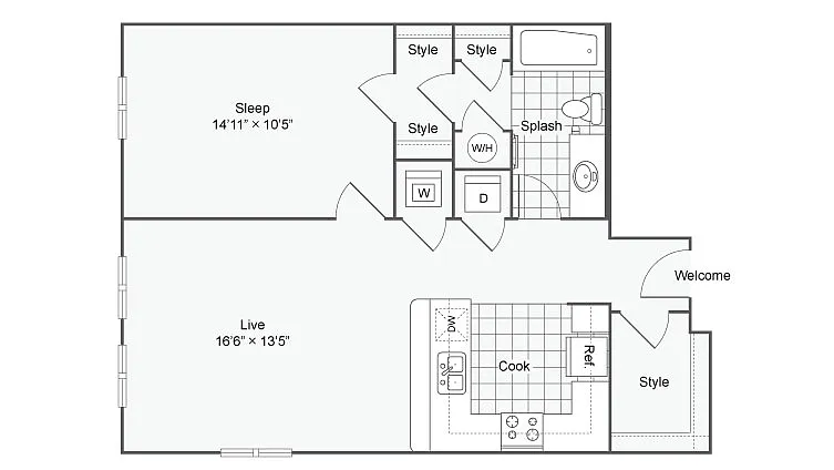 Floor plan A207