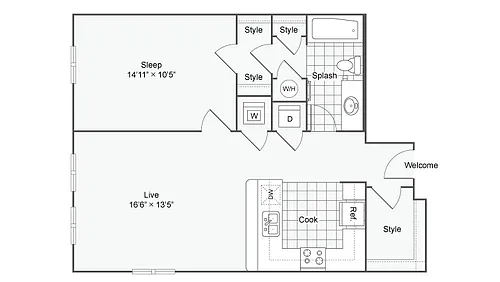 Floor plan A207