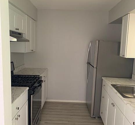 kitchen view - new appliances