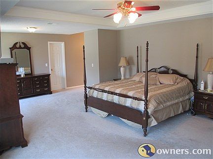 Spacious master bedroom