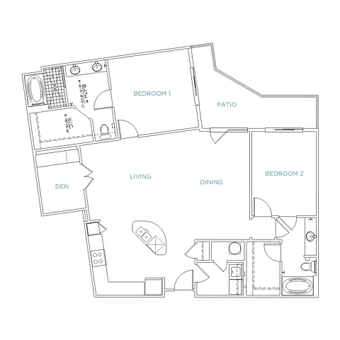 Floor plan D1c