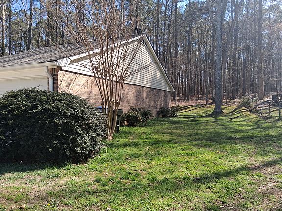 Right side of house