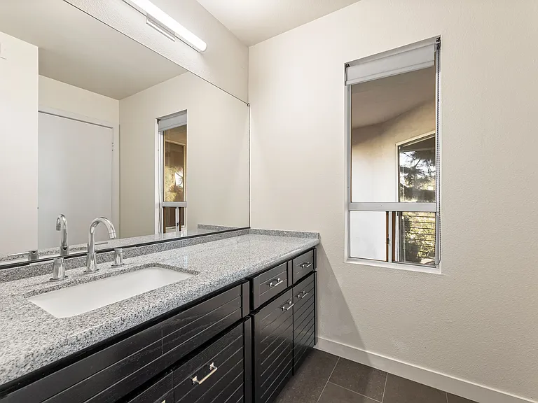 Bathroom looking to Balcony