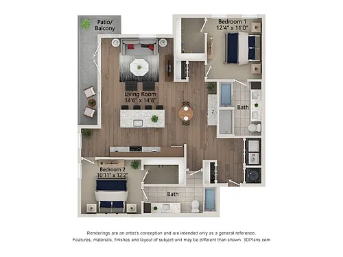 Floor plan B15