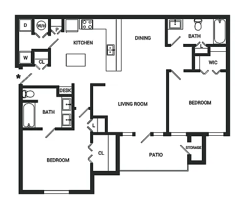 Floor plan The Benjamin