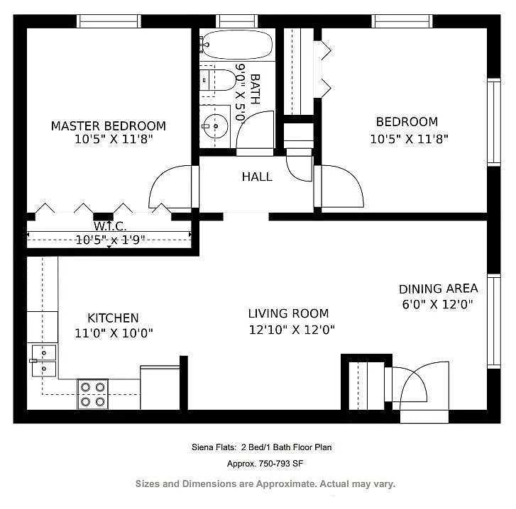 Floor plan 2 Bedroom