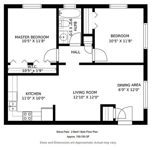 Floor plan 2 Bedroom