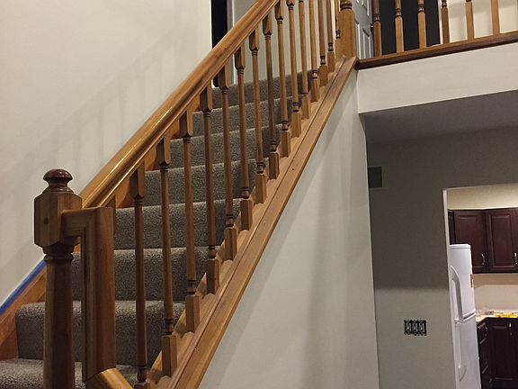 Stairway with balcony