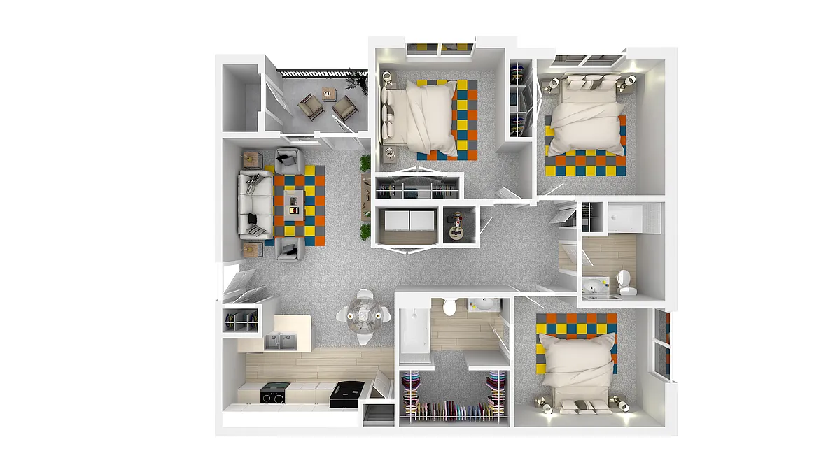 Floor plan 3 X 2