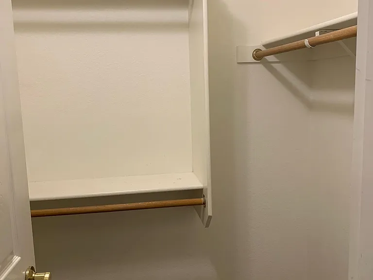 Walk in master closet.