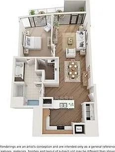 1 BR x 1 BA Flat - C Floorplan 1 BR x 1 BA Flat - C Floorplan