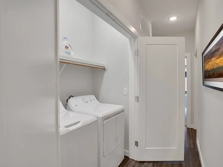 Washer and Dryer In Hallway