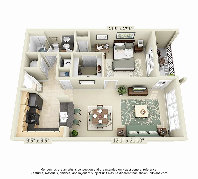 Floor plan Vallejo- Renovated