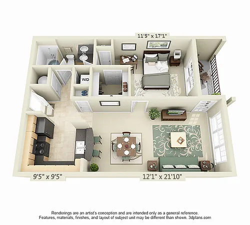 Floor plan Vallejo- Renovated