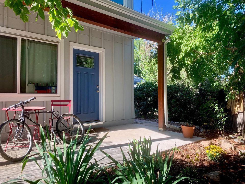 Front entrance to the home and patio.