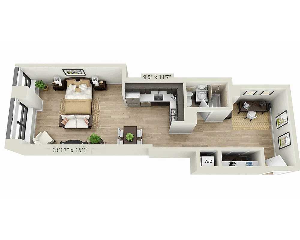 Floor plan Studio E1YJ