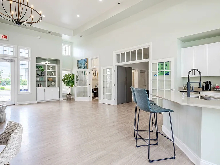 Inviting Leasing Clubhouse View
